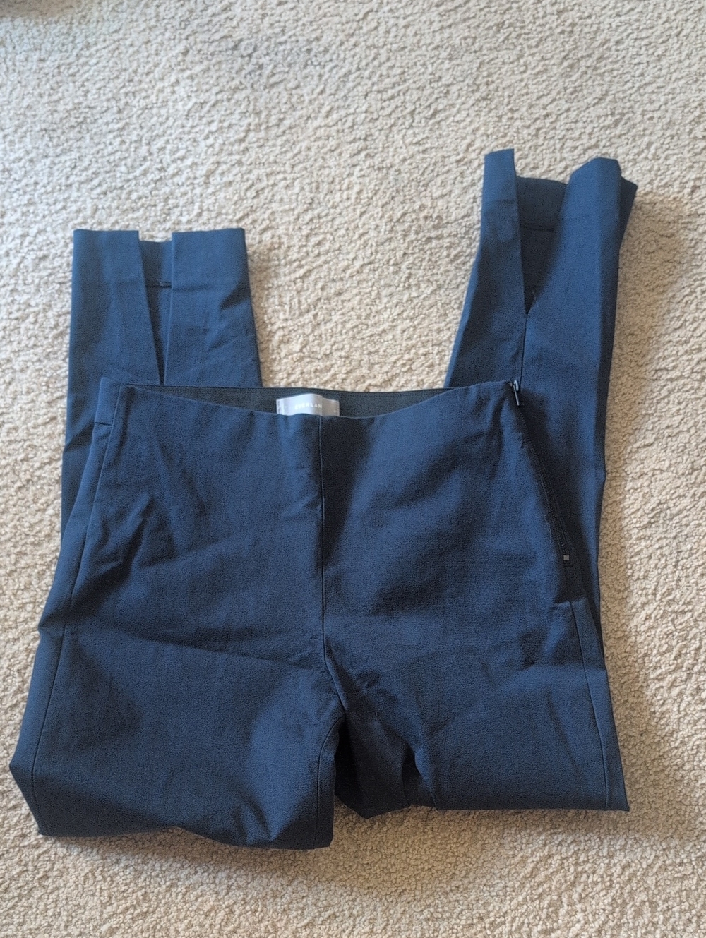Everlane Navy Ponte Slim Trousers